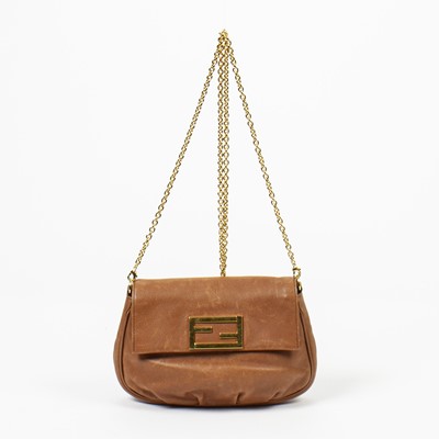 Lot 227 - Fendi Tan Fendista Pochette Shoulder Bag