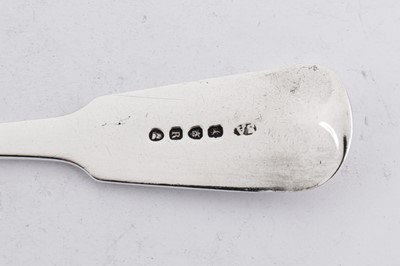 Lot 380 - A George III sterling silver fish slice, London 1812 by Stephen Adams