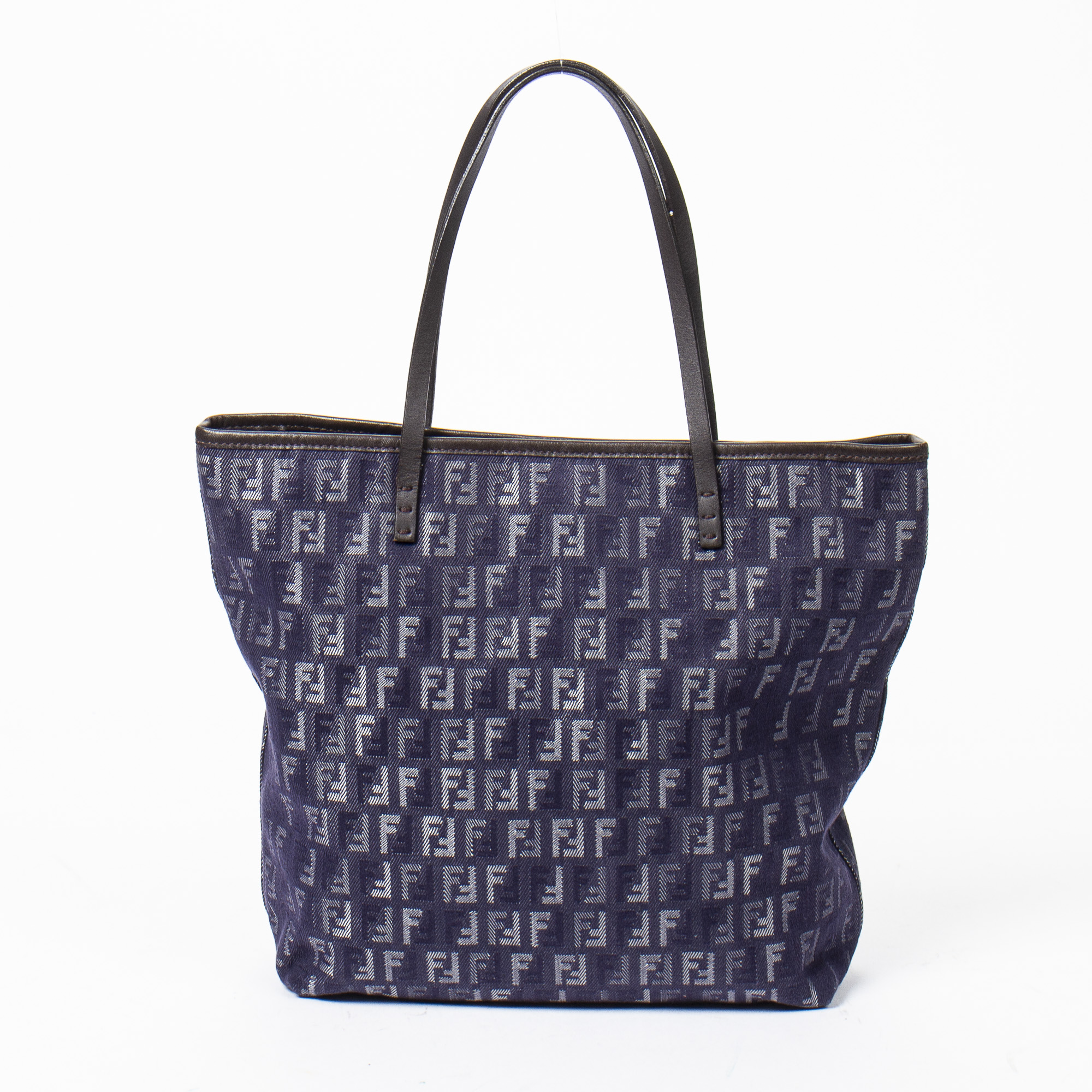 Lot 87 - Fendi Navy Zucca Monogram Tote