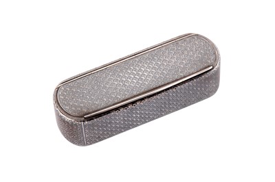 Lot 7 - A mid-19th century French silver and niello snuff box, circa 1860 with later Swedish marks for Stockholm 1927 by Gustaf Möllenborg (master 1823)
