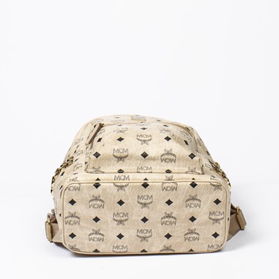 Lot 170 - MCM Beige Visetos Side Stud Stark Backpack