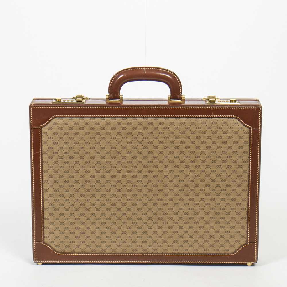 Lot 232 - Gucci Beige Microguccisima Briefcase