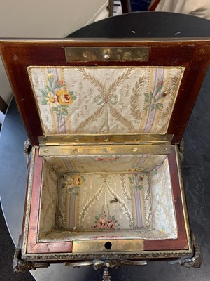 Lot 32 - A 19TH CENTURY FRENCH REGENCE STYLE TORTOISESHELL AND GILT BRONZE MOUNTED CASKET