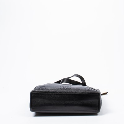 Lot 275 - Chanel Black Triple CC Large Shopping Tote