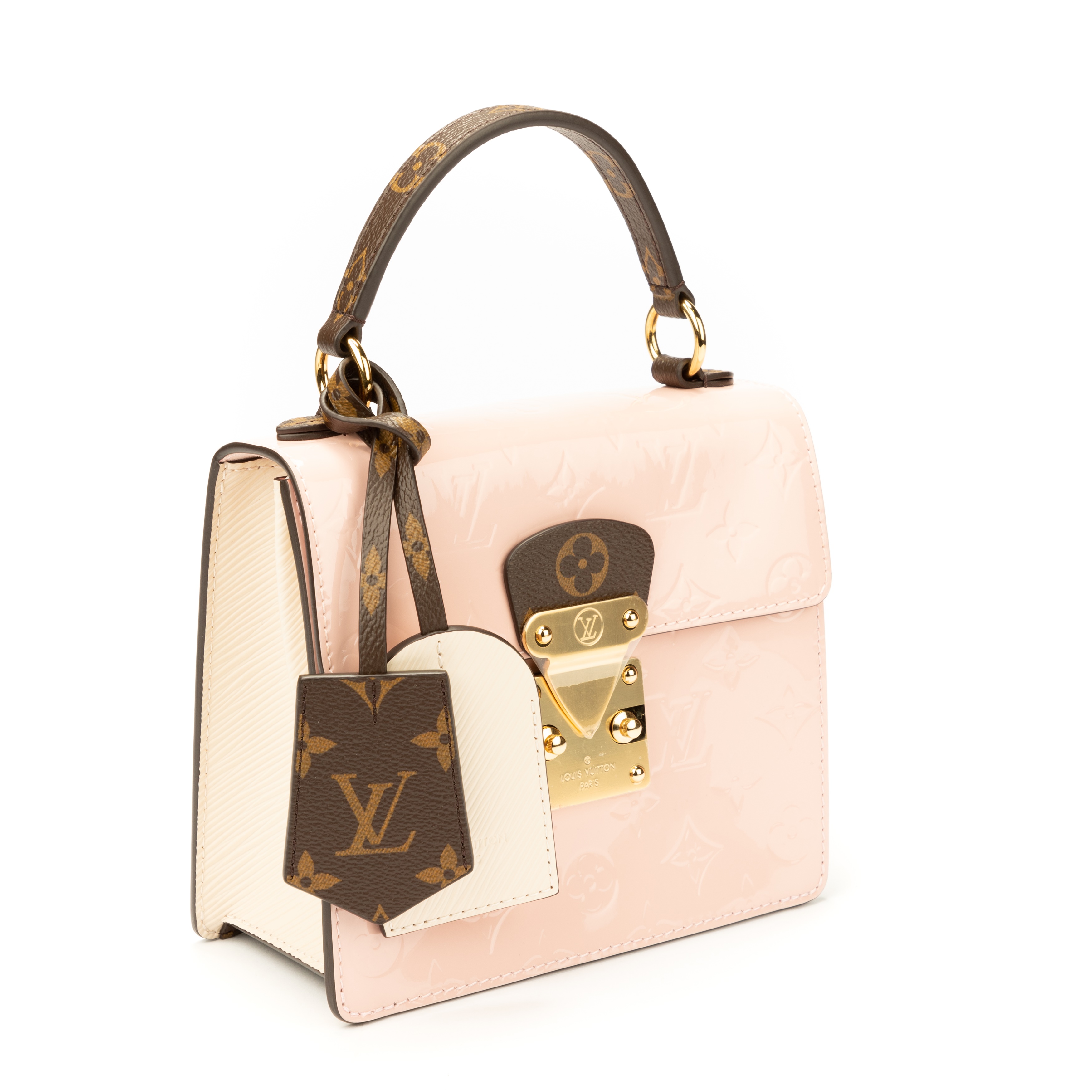 Louis Vuitton Marsmallow Monogram Vernis Spring Street Bag Louis Vuitton