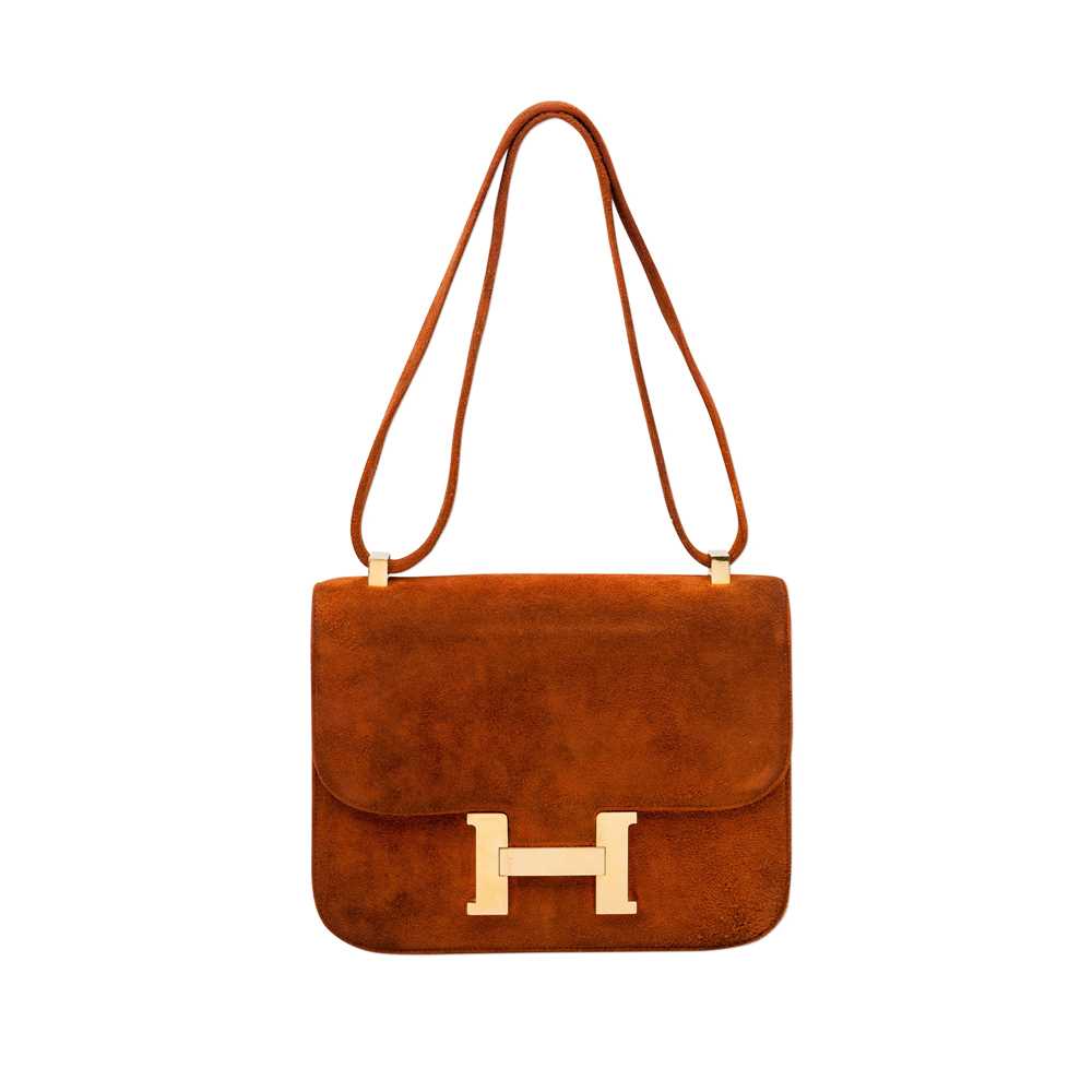 Lot 221 - Hermes Camel Nut Veau Doblis Constance 23