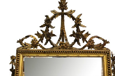 Lot 106 - A RECTANGULAR GILTWOOD MIRROR, EARLY 19TH CENTURY