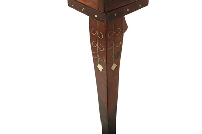 Lot 267 - λ AN IVORY, BONE AND COLOURED WOOD-INLAID LOW TABLE