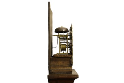 Lot 224 - AN EARLY 18TH CENTURY OAK CASED LONGCASE CLOCK SIGNED JOHN SNELLING, ALTON