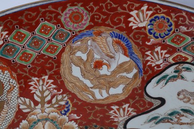 Lot 367 - A MASSIVE JAPANESE KUTANI CHARGER