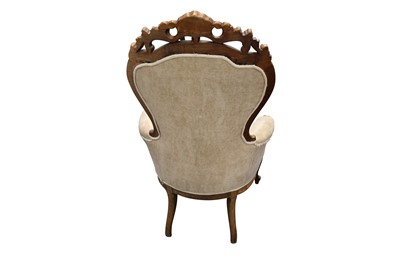 Lot 324 - A FRENCH WALNUT ARMCHAIR, EARLY 20TH CENTURY