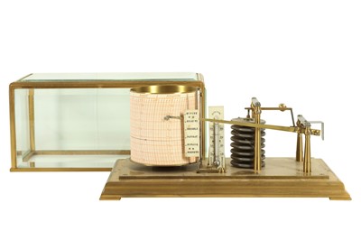 Lot 213 - A FINE LATE 19TH CENTURY FRENCH GILT BRONZE BAROGRAPH