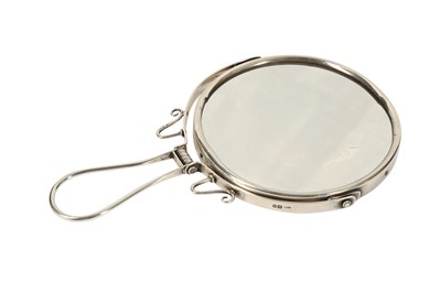 Lot 352 - AN EDWARDIAN SILVER CAMPAIGN / TRAVELLING MIRROR, LONDON 1903 BY GREY AND CO