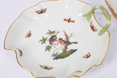 Lot 119 - A HEREND PORCELAIN DISH, 20TH CENTURY
