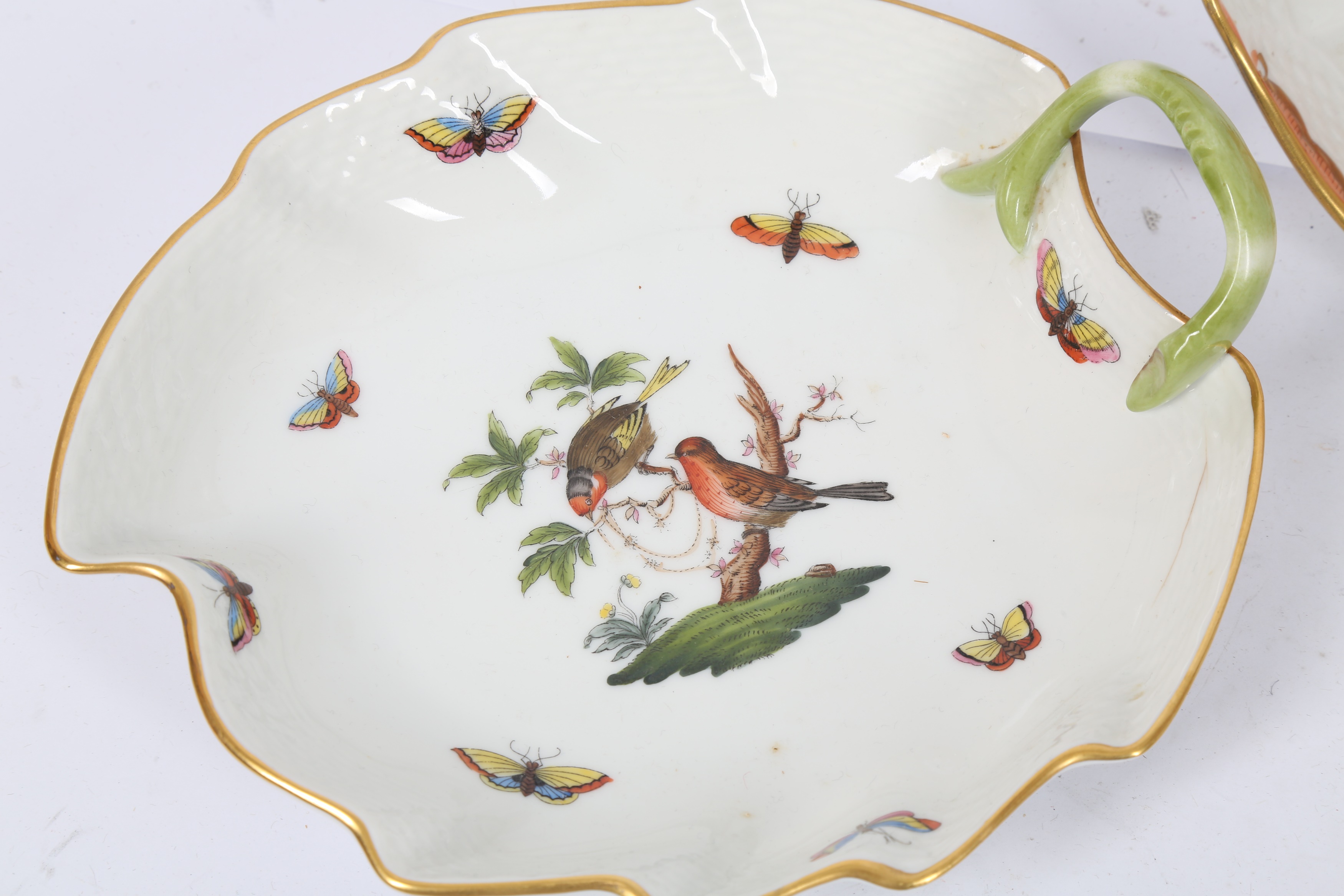 Lot 119 A HEREND PORCELAIN DISH, 20TH CENTURY