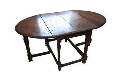 Lot 262 - AN OAK GATELEG TABLE, LATE 17TH CENTURY/ EARLY 18TH CENTURY