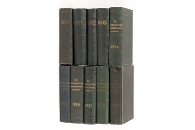 Lot 211 - British Journal Photographic Almanacs,1930-1939