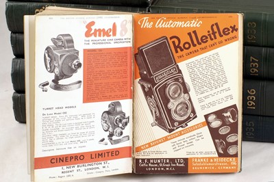 Lot 355 - British Journal Photographic Almanacs,1930-1939