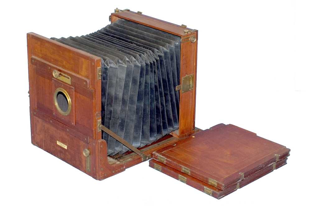 Lot 46 - A 12 x 10 Marion & Co Tailboard Camera & 2 DDS.