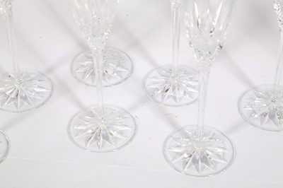 Lot 153 - A SET OF EIGHT WILLIAM YEOWARD CHAMPAGNE FLUTES