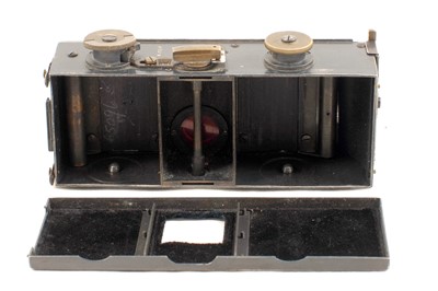 Lot 63 - French Verascope Stereo Cameras by Richard, with Plate & Rare Roll Film Backs.