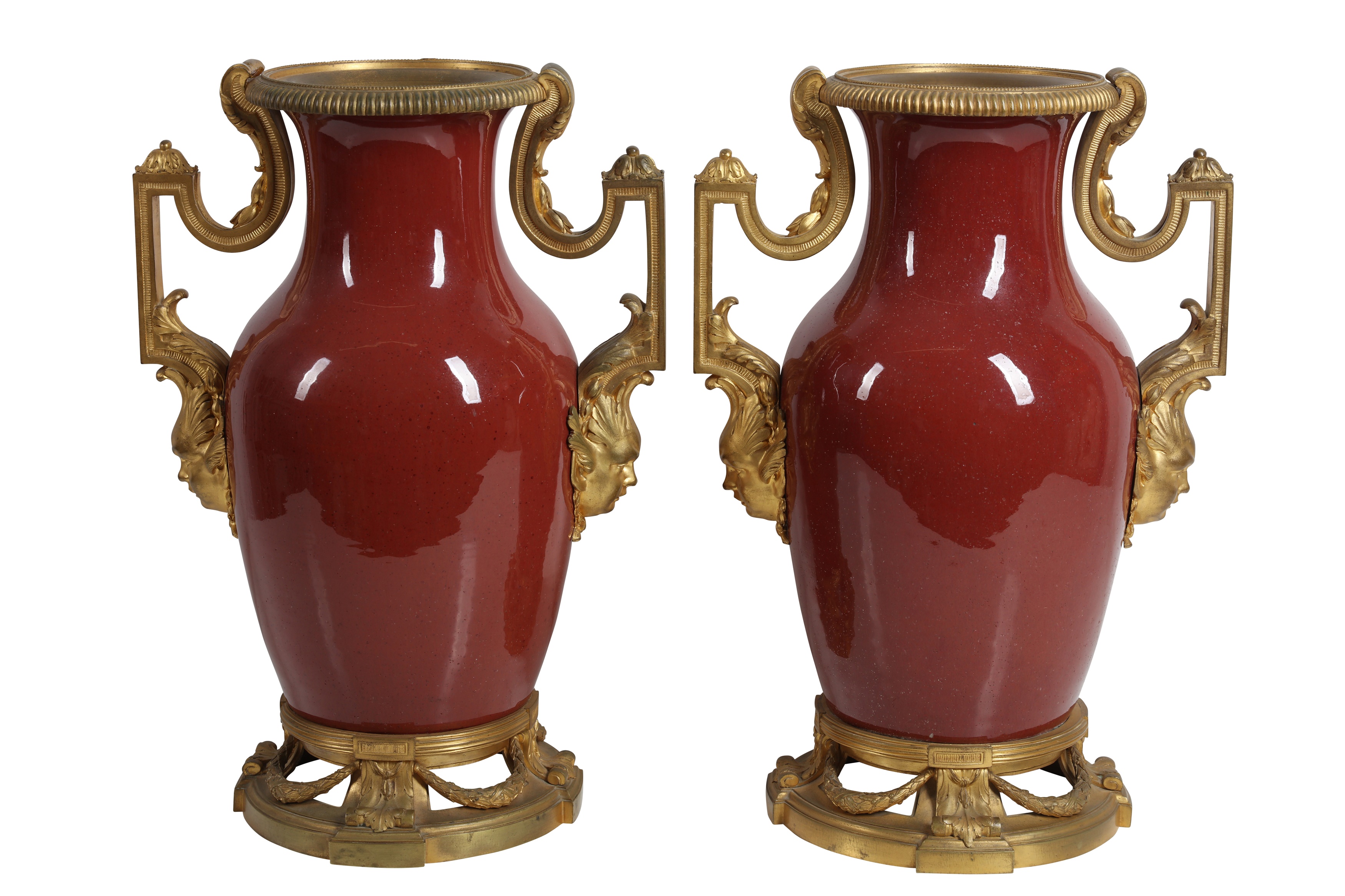 Lot 95 A Pair Of Late 19th Century Sang De Boeuf