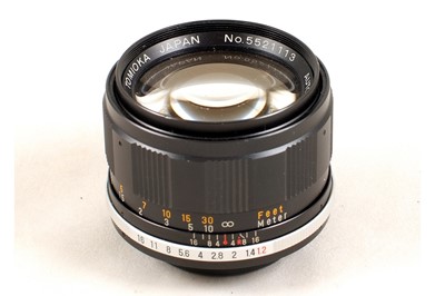 Lot 31 - Black Yashica TL Electro X ITS Camera with RARE Tomioka 55mm f1.2 Lens