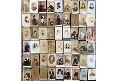 Lot 332 - Cartes de Visites, Women Portraits, c.1850-1880.