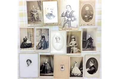 Lot 324 - Cartes de Visites, and Magnifying Viewer, c.1860s