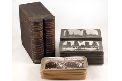 Lot 404 - Keystone Stereoscopic Library Volumes I & II, Plus WWI Stereo Views.