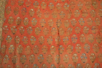 Lot 13 - A GROUP OF FOUR SILK BROCADE COVERS