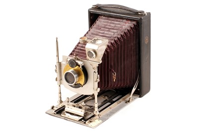 Lot 210 - Large Cameo with Maroon Bellows & Other Folding Cameras.