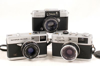 Lot 113 - Olympus 35RC & Other Rangefinder Compact Cameras.