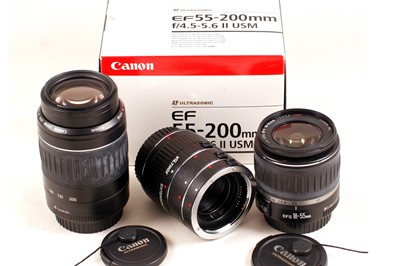 Lot 7 - Canon 18-55mm & 55-200mm AF Lenses.