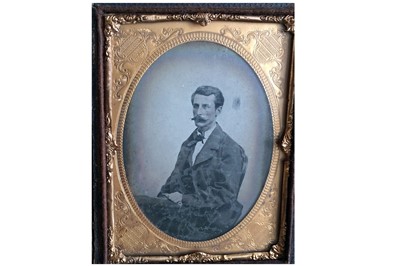 Lot 204 - Group of Seven Ambrotypes, to include Hand-Coloured Examples.