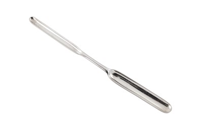 Lot 214 - A George III Scottish sterling silver marrow scoop, Edinburgh circa 1800 by Alexander Ziegler