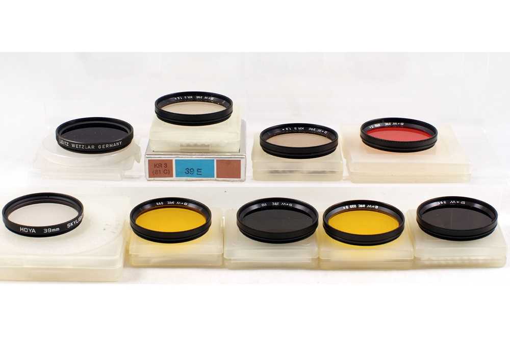 Lot 40 - B+W 39E, Leitz Infra Red & Other Filters.