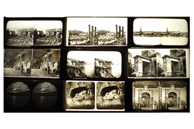 Lot 412 - Glass Stereo Positives, Italy and Europe interest, c.1880s.