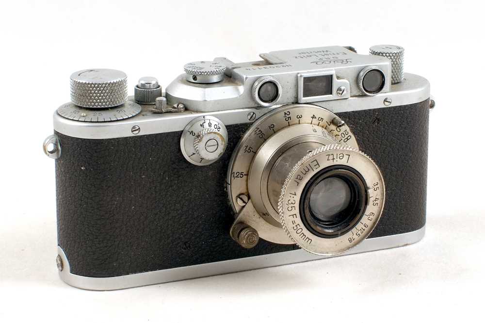Lot 118 - Chrome Leica III with 50mm Elmar Lens.