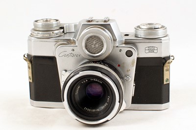 Lot 117 - Zeiss Ikon Contarex with 50mm f2.8 Tessar Lens.