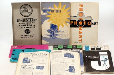 Lot 208 - Quantity of Trade Catalogues, Price Lists & Brochures inc R F Hunter 1930.