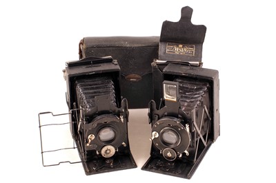 Lot 200 - Two Uncommon Adams Vesta Folding Cameras.