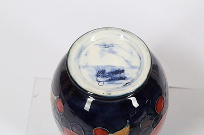 Lot 338 - MOORCROFT, A BALUSTER VASE DECORATED WITH THE BLACKBERRY PATTERN