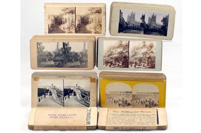 Lot 408 - Over 125 Stereo Views, inc Sets of 12 Bournemouth, York & Cathedral Views etc.