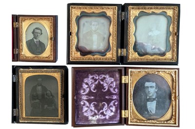 Lot 2 - Small Group of Daguerreotypes in Union Cases.