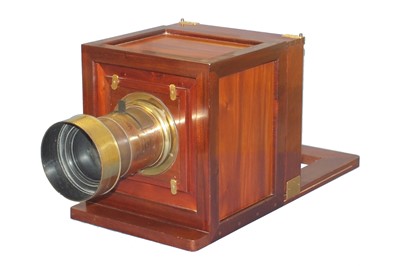 Lot 8 - Reproduction Sliding Box Camera with Large Ross Lens