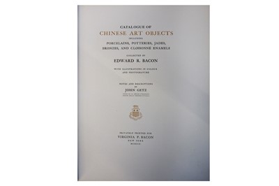 Lot 1071 - Bacon: Catalogue of Chinese Art Objects