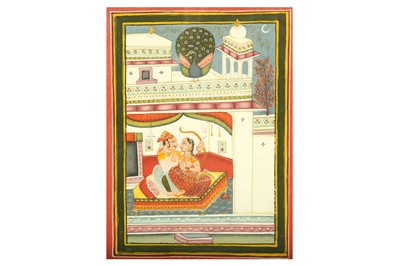 Lot 120 - AN ILLUSTRATION FROM A RAGAMALA SERIES: THE VIBHASA RAGINI