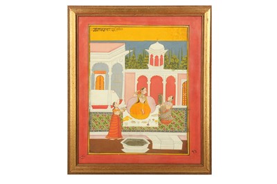 Lot 335 - AN ILLUSTRATION FROM A RAGAMALA SERIES: THE VILAVAL RAGINI