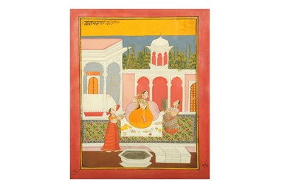 Lot 335 - AN ILLUSTRATION FROM A RAGAMALA SERIES: THE VILAVAL RAGINI